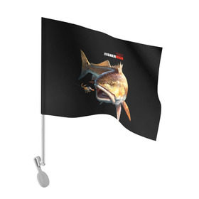 Флаг для автомобиля с принтом Лучший рыбак в Белгороде, 100% полиэстер | Размер: 30*21 см | background | best fisherman | black | fish | fishing | лучший рыбак | рыба | рыбалка | фон | черный