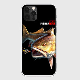 Чехол для iPhone 12 Pro Max с принтом Лучший рыбак в Белгороде, Силикон |  | Тематика изображения на принте: background | best fisherman | black | fish | fishing | лучший рыбак | рыба | рыбалка | фон | черный