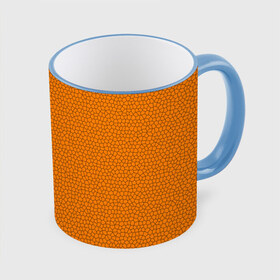 Кружка 3D с принтом Витраж Оранжевый в Белгороде, керамика | ёмкость 330 мл | Тематика изображения на принте: texture | витраж | оранжевый | текстура