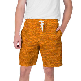 Мужские шорты 3D с принтом Витраж Оранжевый в Белгороде,  полиэстер 100% | прямой крой, два кармана без застежек по бокам. Мягкая трикотажная резинка на поясе, внутри которой широкие завязки. Длина чуть выше колен | texture | витраж | оранжевый | текстура
