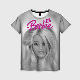 Женская футболка 3D с принтом Кукла барби в Белгороде, 100% полиэфир ( синтетическое хлопкоподобное полотно) | прямой крой, круглый вырез горловины, длина до линии бедер | barbie | барби | кукла