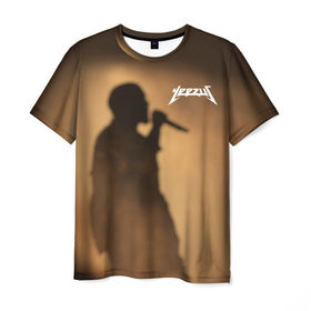 Мужская футболка 3D с принтом Kanye West в Белгороде, 100% полиэфир | прямой крой, круглый вырез горловины, длина до линии бедер | Тематика изображения на принте: yeezus | канье | уэст