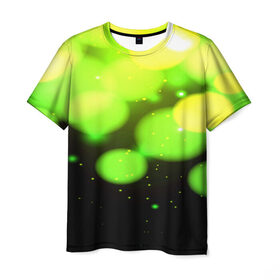 Мужская футболка 3D с принтом Зелёный свет в Белгороде, 100% полиэфир | прямой крой, круглый вырез горловины, длина до линии бедер | 