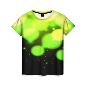 Женская футболка 3D с принтом Зелёный свет в Белгороде, 100% полиэфир ( синтетическое хлопкоподобное полотно) | прямой крой, круглый вырез горловины, длина до линии бедер | 
