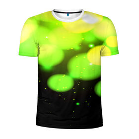 Мужская футболка 3D спортивная с принтом Зелёный свет в Белгороде, 100% полиэстер с улучшенными характеристиками | приталенный силуэт, круглая горловина, широкие плечи, сужается к линии бедра | 