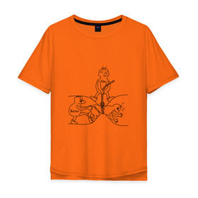 Мужская футболка хлопок Oversize с принтом Закон Ома в Белгороде, 100% хлопок | свободный крой, круглый ворот, “спинка” длиннее передней части | ампер | вольт | напряжение | наука | сопротивление | ток | физика | электричество