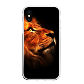 Чехол для iPhone XS Max матовый с принтом Lion в Белгороде, Силикон | Область печати: задняя сторона чехла, без боковых панелей | lion | голова животного | кот | кошка | лев