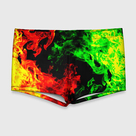 Мужские купальные плавки 3D с принтом Огненная битва в Белгороде, Полиэстер 85%, Спандекс 15% |  | Тематика изображения на принте: дым | зеленый | красный | огонь