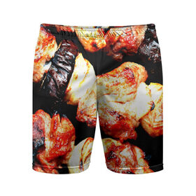 Мужские шорты 3D спортивные с принтом Шашлыки в Белгороде,  |  | Тематика изображения на принте: лето | мясо | шампур
