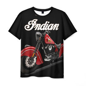 Мужская футболка 3D с принтом Indian 2 в Белгороде, 100% полиэфир | прямой крой, круглый вырез горловины, длина до линии бедер | indian