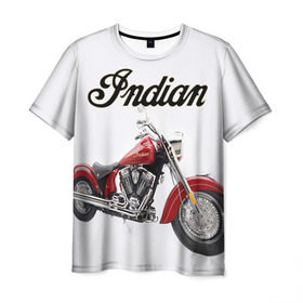 Мужская футболка 3D с принтом Indian 4 в Белгороде, 100% полиэфир | прямой крой, круглый вырез горловины, длина до линии бедер | indian