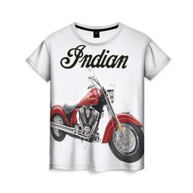 Женская футболка 3D с принтом Indian 4 в Белгороде, 100% полиэфир ( синтетическое хлопкоподобное полотно) | прямой крой, круглый вырез горловины, длина до линии бедер | indian