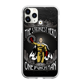 Чехол для iPhone 11 Pro матовый с принтом One Punch Man в Белгороде, Силикон |  | Тематика изображения на принте: one punch man | saitama | ванпанчмен | сайтама