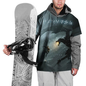 Накидка на куртку 3D с принтом Skyrim в Белгороде, 100% полиэстер |  | Тематика изображения на принте: rpg | tes | the elder scrolls | алдуин | довакиин | дракон | зима | скайрим | снег