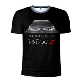 Мужская футболка 3D спортивная с принтом Мерседес Бенц в Белгороде, 100% полиэстер с улучшенными характеристиками | приталенный силуэт, круглая горловина, широкие плечи, сужается к линии бедра | mercedes benz | авто | автомобиль | машина | мерседес