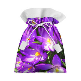 Подарочный 3D мешок с принтом Сиреневая прелесть в Белгороде, 100% полиэстер | Размер: 29*39 см | лепестки | прикольные картинки | сиреневый | цветочки | цветы