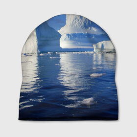 Шапка 3D с принтом Айсберг в Белгороде, 100% полиэстер | универсальный размер, печать по всей поверхности изделия | айсберг | антаркида | арктика | вода | лёд | океан | отражение | север | солнце | холод