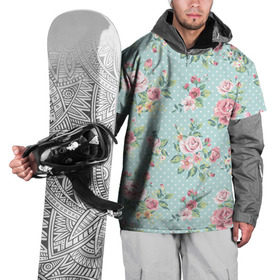 Накидка на куртку 3D с принтом Цветы ретро 1 в Белгороде, 100% полиэстер |  | Тематика изображения на принте:   | винтаж | прованс | роза | роспись | узор | цветок | цветы