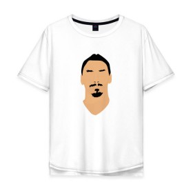Мужская футболка хлопок Oversize с принтом Zlatan Ibrahimovic в Белгороде, 100% хлопок | свободный крой, круглый ворот, “спинка” длиннее передней части | златан ибрагимович