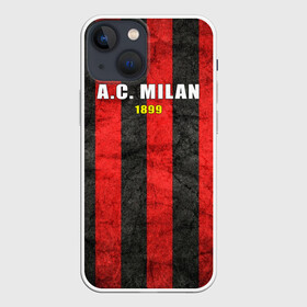 Чехол для iPhone 13 mini с принтом A.C. Milan в Белгороде,  |  | болельщик | италия | клуб | милан | фанат | футбол | футболист