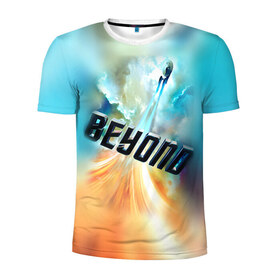 Мужская футболка 3D спортивная с принтом Стартрек: бесконечность 4 в Белгороде, 100% полиэстер с улучшенными характеристиками | приталенный силуэт, круглая горловина, широкие плечи, сужается к линии бедра | Тематика изображения на принте: 