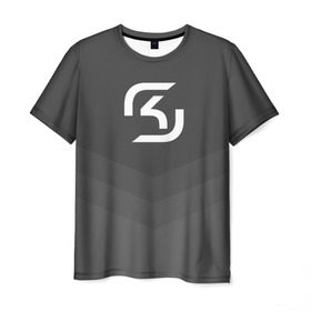 Мужская футболка 3D с принтом SK-Gaming в Белгороде, 100% полиэфир | прямой крой, круглый вырез горловины, длина до линии бедер | Тематика изображения на принте: csgo | esports | gaming | lg | sk | team