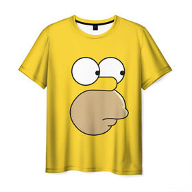 Мужская футболка 3D с принтом Гомер Симпсон в Белгороде, 100% полиэфир | прямой крой, круглый вырез горловины, длина до линии бедер | simpsons | гомер | симпсон | симпсоны