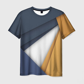 Мужская футболка 3D с принтом Абстракция 4 в Белгороде, 100% полиэфир | прямой крой, круглый вырез горловины, длина до линии бедер | линии | орнамент | прикольные картинки | узор | цвет