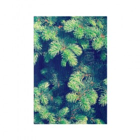 Обложка для паспорта матовая кожа с принтом Ёлочка в Белгороде, натуральная матовая кожа | размер 19,3 х 13,7 см; прозрачные пластиковые крепления | елка | ель | зеленый | пихтовые | природа | свежесть | хвоя