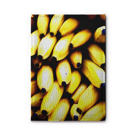 Обложка для автодокументов с принтом Бананы в Белгороде, натуральная кожа |  размер 19,9*13 см; внутри 4 больших “конверта” для документов и один маленький отдел — туда идеально встанут права | Тематика изображения на принте: еда | желтый | фрукты