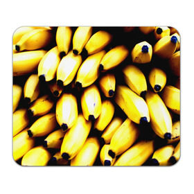 Коврик прямоугольный с принтом Бананы в Белгороде, натуральный каучук | размер 230 х 185 мм; запечатка лицевой стороны | еда | желтый | фрукты