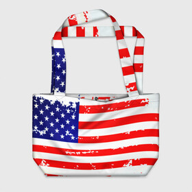 Пляжная сумка 3D с принтом Америка в Белгороде, 100% полиэстер | застегивается на металлическую кнопку; внутренний карман застегивается на молнию. Стенки укреплены специальным мягким материалом, чтобы защитить содержимое от несильных ударов
 | grunge | америка | сша | флаг