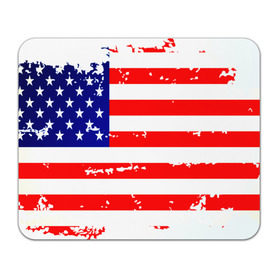 Коврик прямоугольный с принтом Америка в Белгороде, натуральный каучук | размер 230 х 185 мм; запечатка лицевой стороны | grunge | америка | сша | флаг