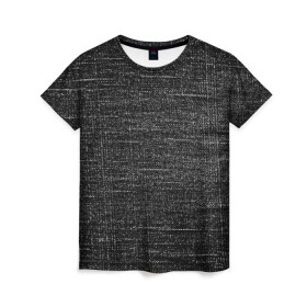Женская футболка 3D с принтом Джинсовый стиль в Белгороде, 100% полиэфир ( синтетическое хлопкоподобное полотно) | прямой крой, круглый вырез горловины, длина до линии бедер | Тематика изображения на принте: джинсы | потертые | текстуры
