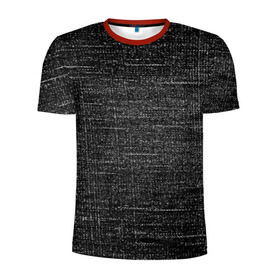 Мужская футболка 3D спортивная с принтом Джинсовый стиль в Белгороде, 100% полиэстер с улучшенными характеристиками | приталенный силуэт, круглая горловина, широкие плечи, сужается к линии бедра | джинсы | потертые | текстуры