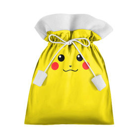 Подарочный 3D мешок с принтом Happy Pikachu в Белгороде, 100% полиэстер | Размер: 29*39 см | Тематика изображения на принте: 