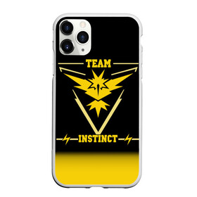 Чехол для iPhone 11 Pro Max матовый с принтом Team Instinct в Белгороде, Силикон |  | go | instinct | pokemon | team | покемон