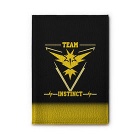 Обложка для автодокументов с принтом Team Instinct в Белгороде, натуральная кожа |  размер 19,9*13 см; внутри 4 больших “конверта” для документов и один маленький отдел — туда идеально встанут права | Тематика изображения на принте: go | instinct | pokemon | team | покемон