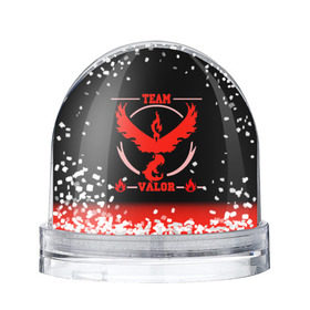 Снежный шар с принтом Team Valor в Белгороде, Пластик | Изображение внутри шара печатается на глянцевой фотобумаге с двух сторон | go | pokemon | team | valor | покемон