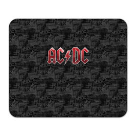 Коврик прямоугольный с принтом AC/DC в Белгороде, натуральный каучук | размер 230 х 185 мм; запечатка лицевой стороны | ac dc | acdc | rock | ангус янг | рок