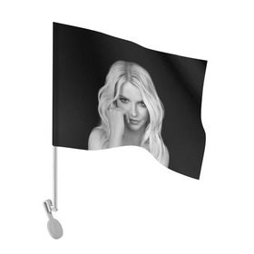 Флаг для автомобиля с принтом Бритни Спирс в Белгороде, 100% полиэстер | Размер: 30*21 см | britney spears | звезда | знаменитость | музыка | певица
