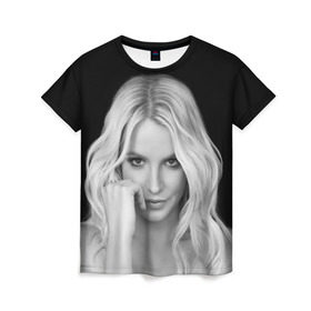 Женская футболка 3D с принтом Бритни Спирс в Белгороде, 100% полиэфир ( синтетическое хлопкоподобное полотно) | прямой крой, круглый вырез горловины, длина до линии бедер | britney spears | звезда | знаменитость | музыка | певица