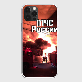 Чехол для iPhone 12 Pro с принтом МЧС в Белгороде, силикон | область печати: задняя сторона чехла, без боковых панелей | мчс | пожарный | россии