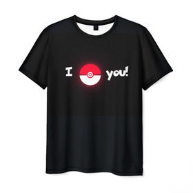 Мужская футболка 3D с принтом Я поймаю тебя! в Белгороде, 100% полиэфир | прямой крой, круглый вырез горловины, длина до линии бедер | pokemon go