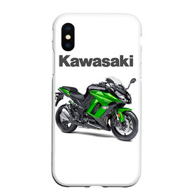 Чехол для iPhone XS Max матовый с принтом Kawasaky Ninja 1000 в Белгороде, Силикон | Область печати: задняя сторона чехла, без боковых панелей | Тематика изображения на принте: kawasaky