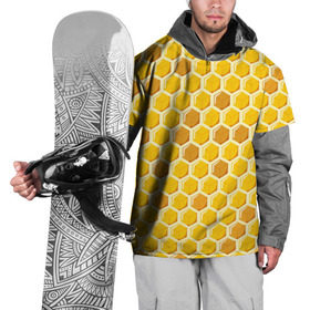 Накидка на куртку 3D с принтом Медовые соты в Белгороде, 100% полиэстер |  | Тематика изображения на принте: арт | еда | мед | пчелы | соты