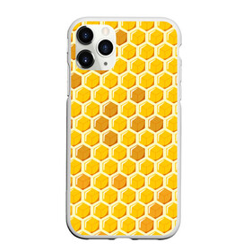 Чехол для iPhone 11 Pro матовый с принтом Медовые соты в Белгороде, Силикон |  | арт | еда | мед | пчелы | соты