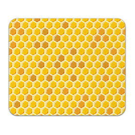Коврик прямоугольный с принтом Медовые соты в Белгороде, натуральный каучук | размер 230 х 185 мм; запечатка лицевой стороны | арт | еда | мед | пчелы | соты