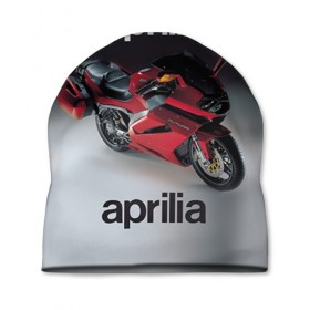 Шапка 3D с принтом Aprilia RST в Белгороде, 100% полиэстер | универсальный размер, печать по всей поверхности изделия | Тематика изображения на принте: 