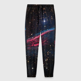 Мужские брюки 3D с принтом Астрал в Белгороде, 100% полиэстер | манжеты по низу, эластичный пояс регулируется шнурком, по бокам два кармана без застежек, внутренняя часть кармана из мелкой сетки | вселенная | галактика | звёзды | космическое пространство | космос | созвездие